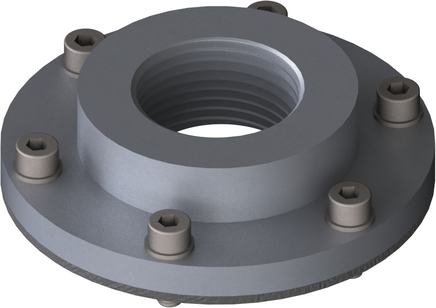 Flange Adapter LK73 AL FKM N1"f